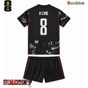Canada Ismael Kone #8 Seconda Maglia Bambino Mondiali 2026 Manica Corta (+ Pantaloni corti)